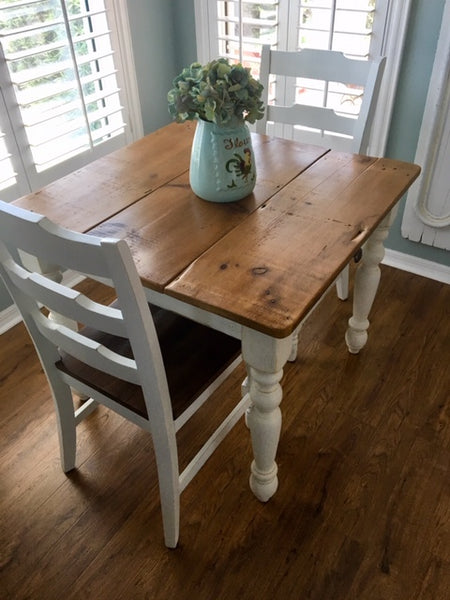 Small farm outlet dining table