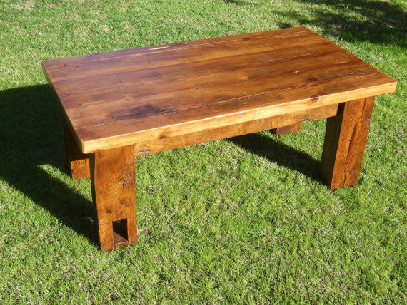 Barn beam sales coffee table