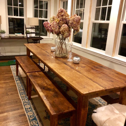 Long farm store table