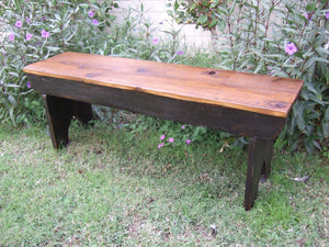 The Arcadian Cottage Bench Classic five board bench made with reclaimed barn wood hand made by Arcadian Cottage in Phoenix, Arizona