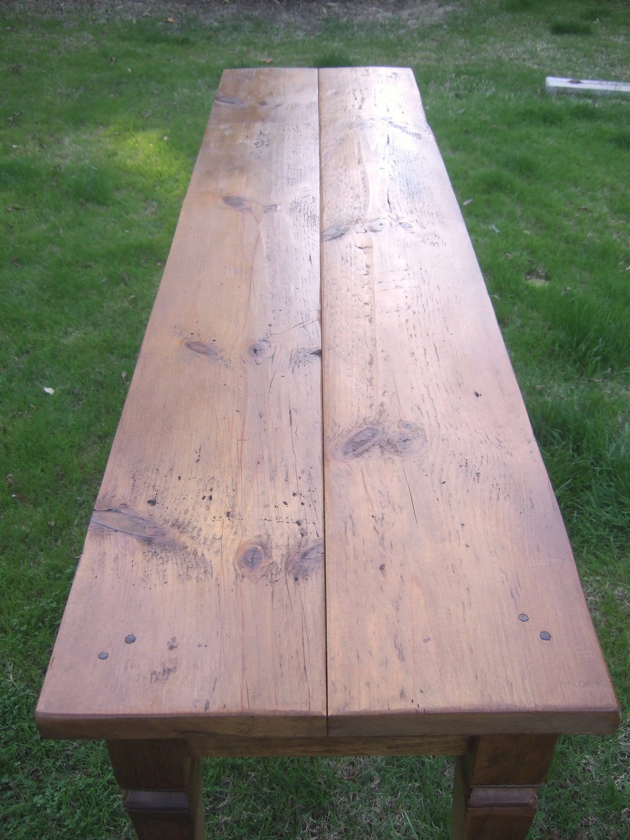 Toulouse Table French Country style console table made with reclaimed